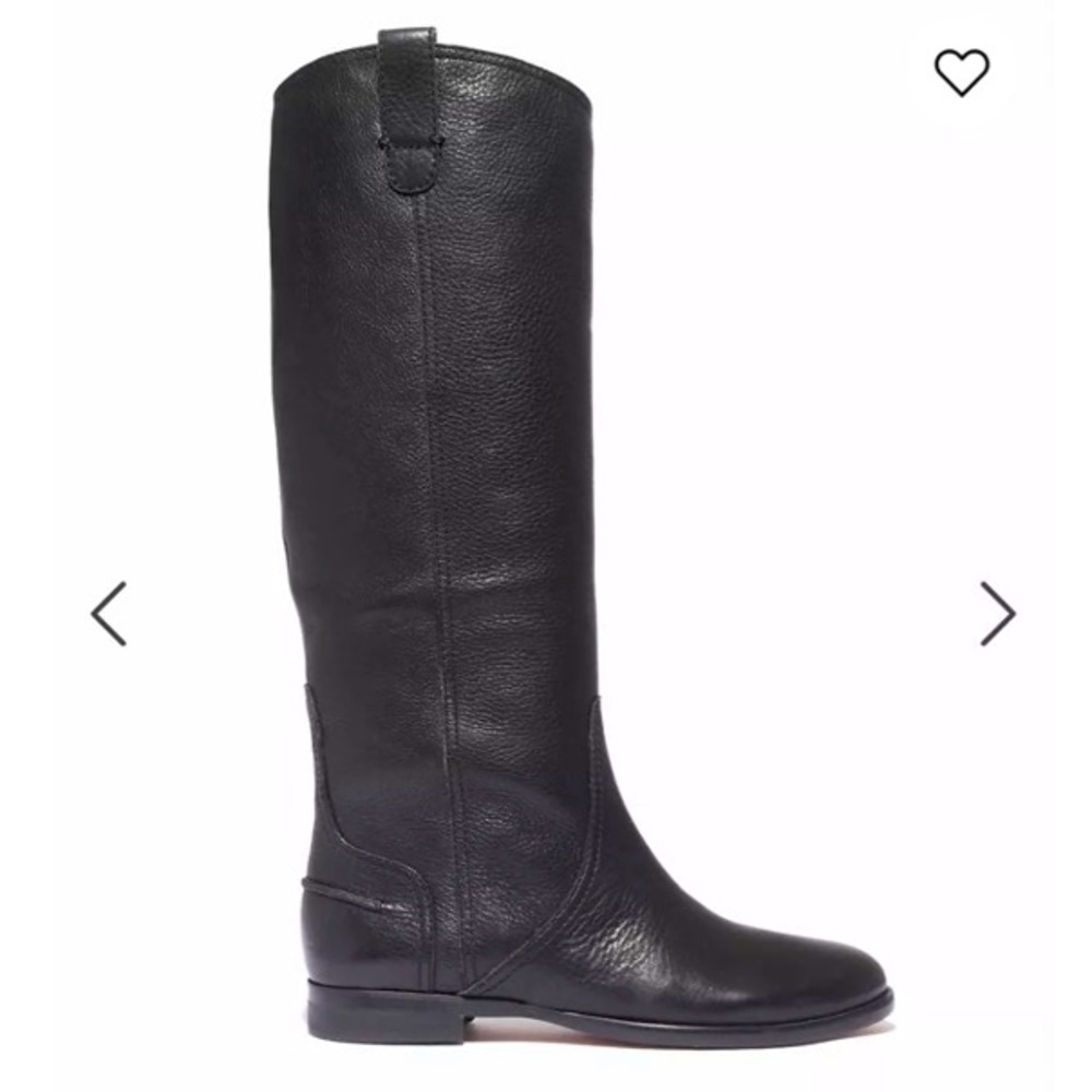 Madewell Archive Black Leather Riding Boots 6.5M